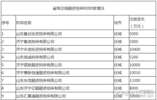 濟寧9家融資擔保機構退出市場，行業(yè)規(guī)范再升級